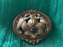 RARITÄT - edle & antike Brosche Modeschmuck, 3.5x3.5cm