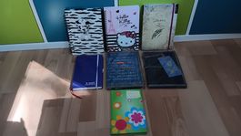 Notizbuch Set 7-teilig, diverse Designs
