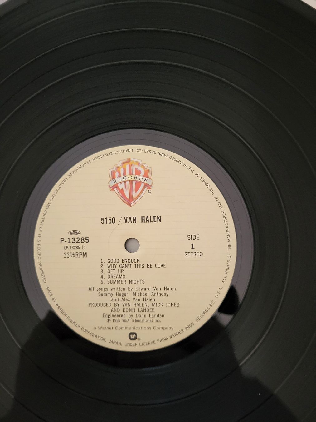 Dischi in vinile: Van Halen - 5150 Japanese Edition – Usato da Fribourg venduto da Nuno_Dias 4