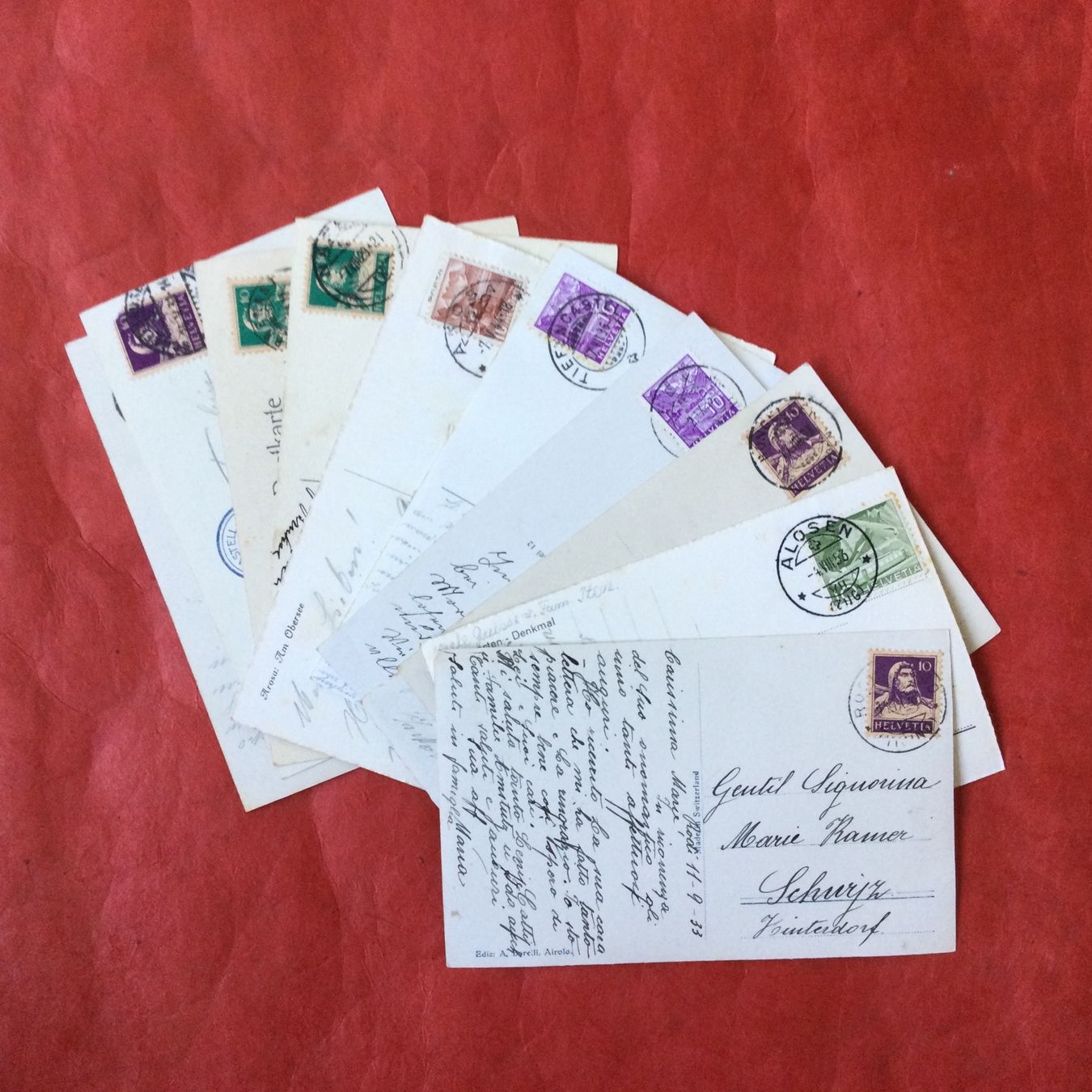 Cartoline postali: 19 Alte CH Ansichtskarten mit und ohne Marken – Usato da S. Pietro venduto da bro_jjl9 6