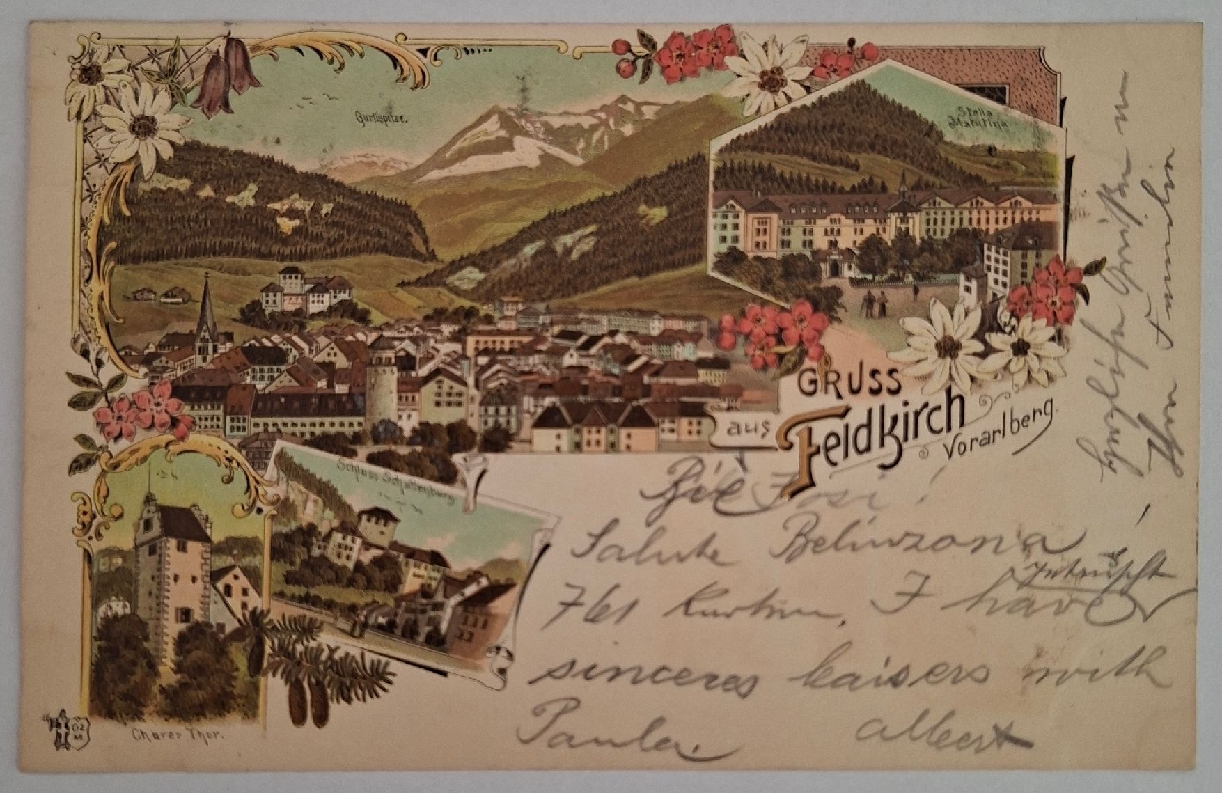 Cartoline postali: Gruss aus Feldkirch  – Usato da Affoltern am Albis venduto da Broki-Albis
