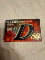 TDK D60 cassette audio, neuve, vintage et scellée! (517)