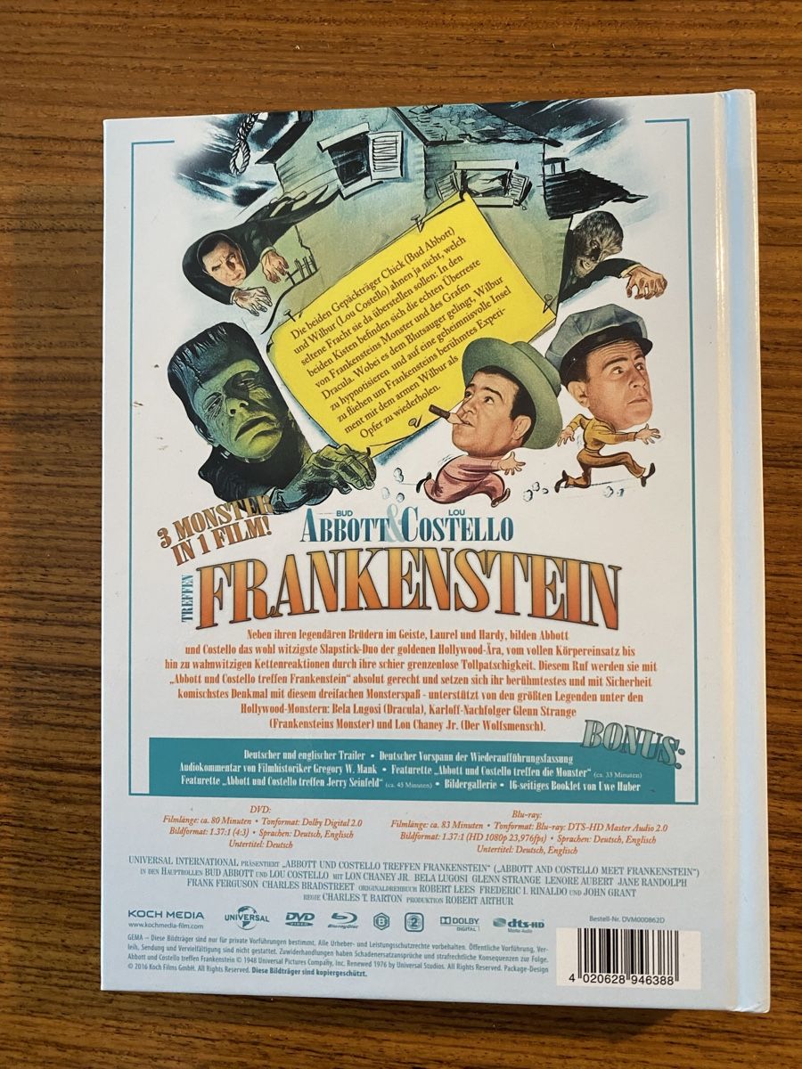 Tutti i DVDs: DVD: Abbott und Costello treffen Frankenstein, rar – Usato da Rüschlikon venduto da Granulat204 2