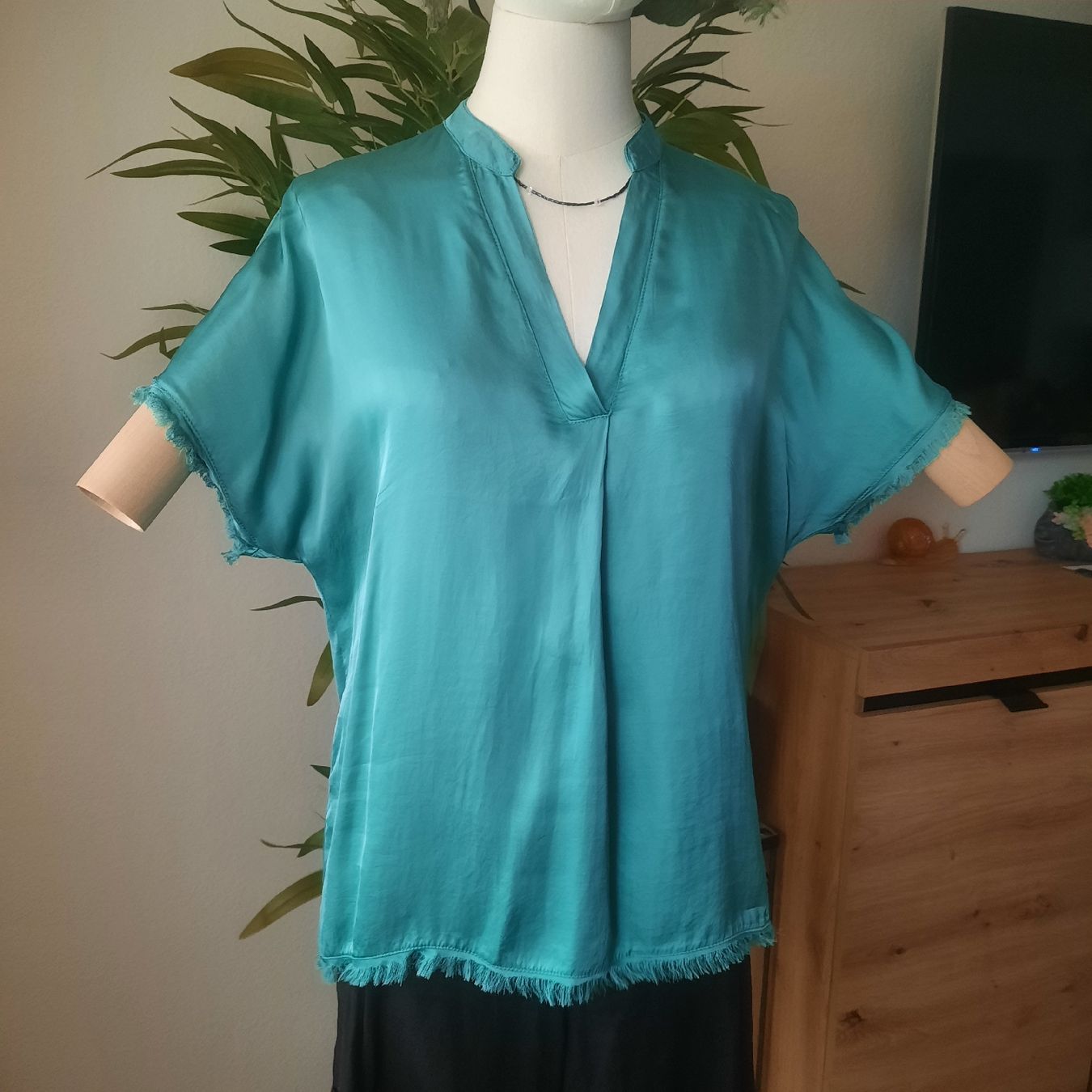 Blusen: Dixie Bluse Damen petrol Grösse M.Neu – Neu (gemäss Beschreibung) aus Solothurn von lsc_pf99