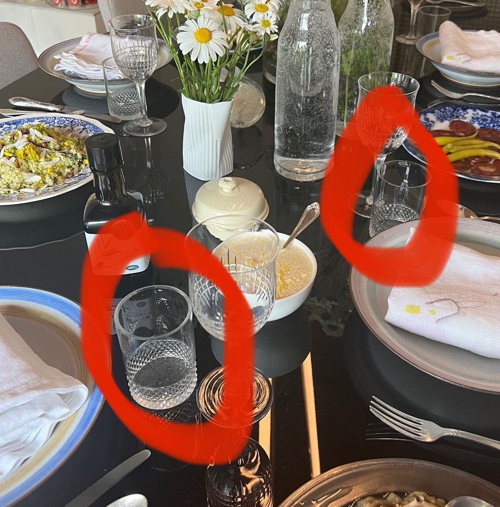 Bicchieri: 4 handgeschliffene Kristallgläser Wassergläser Vintage – Usato da Zürich venduto da Ralph12345 2