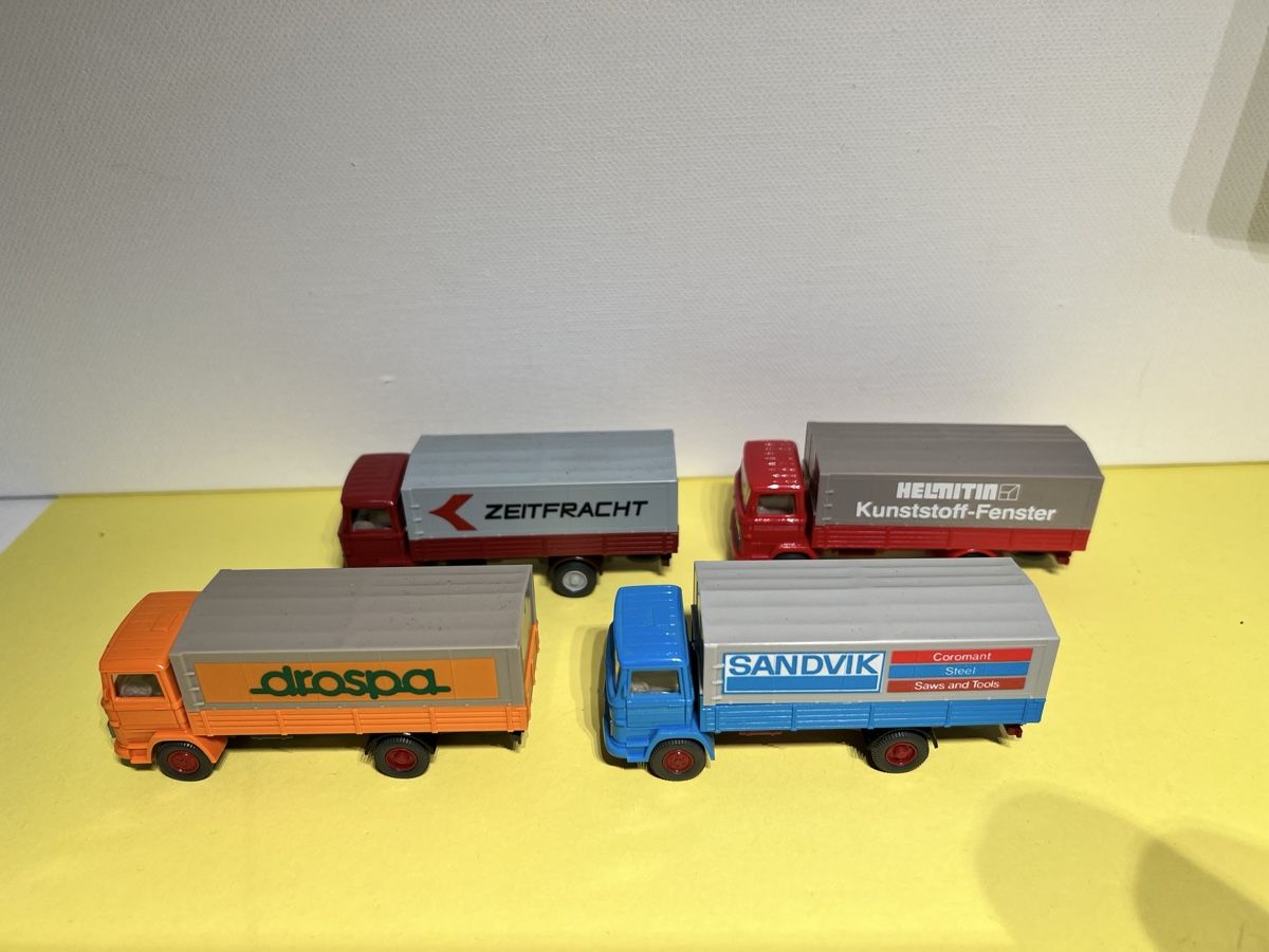 Wiking Modellini d'auto: 4x Wiking MB 1317 in 1/87 – Nuovo (secondo la descrizione) da Weinfelden venduto da Kammerflimmern 1