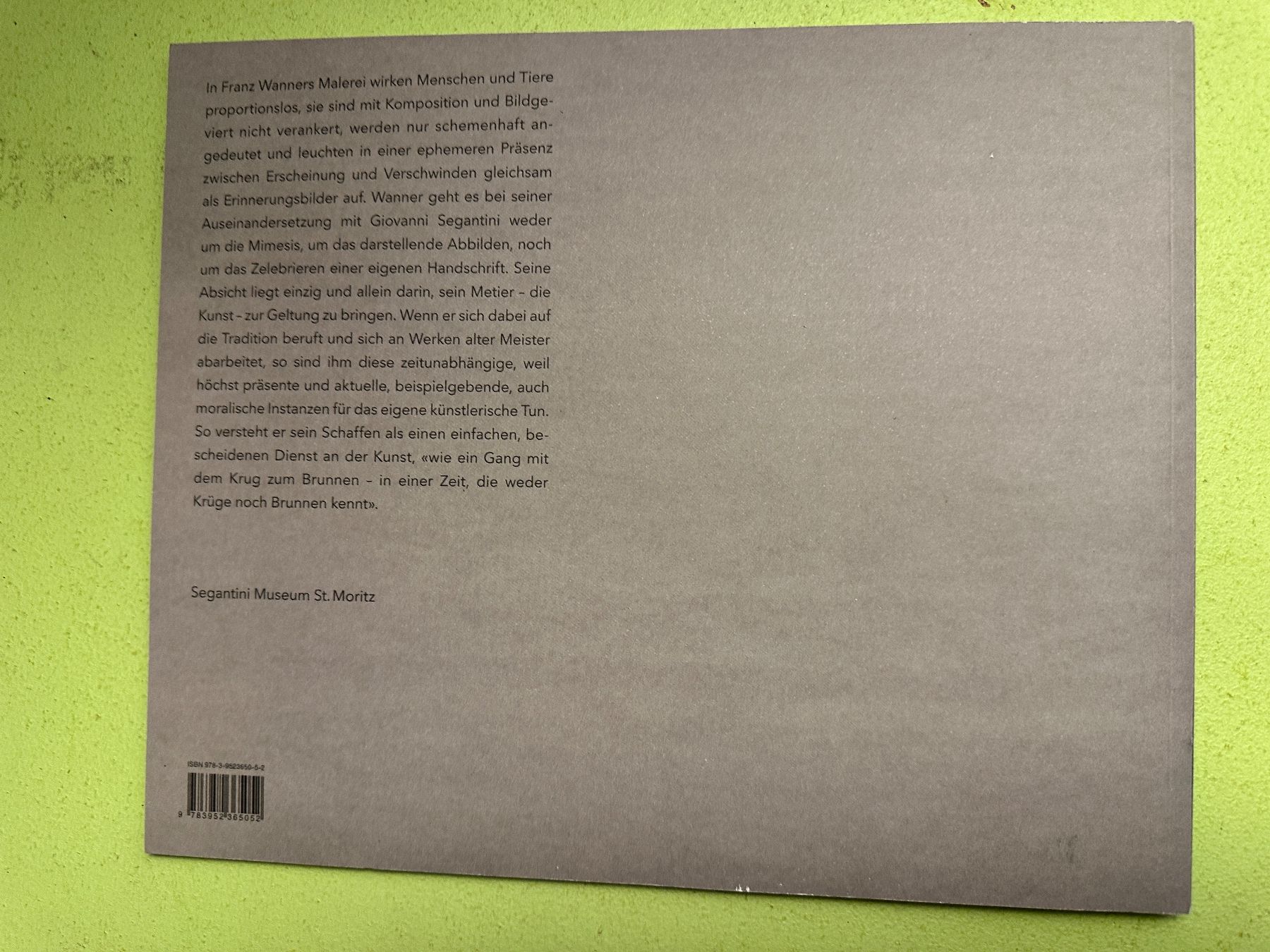 Libri: Franz Wanner: Giovanni Segantini. – Usato da Zürich venduto da allp 7