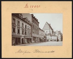 Fotografie Meissen, Kleinmarkt mit Gesch