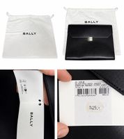 BALLY B-Folio Leder Portfolio Clutch Schwarz NEU mit Etikett