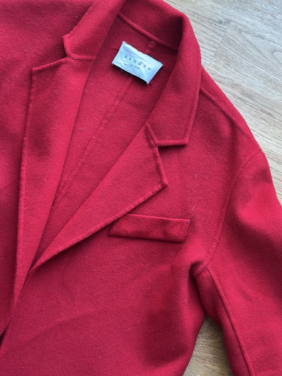 Sandro Cappotti: SANDRO Paris Wollmantel - rot - Gr. S – Usato da Basel venduto da FatmaCan52 5
