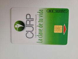 Telefonkarte Mexiko ladatel curp