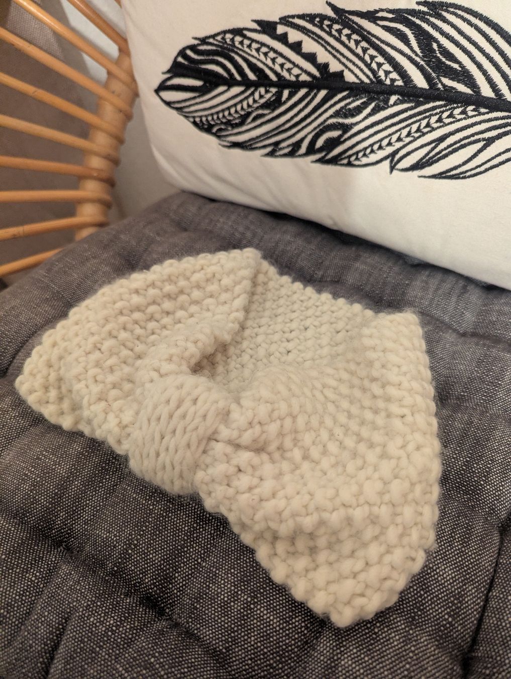 Accessori per capelli: Winter Knitted Wool Headband - Cream – Usato da Schlieren venduto da maseam 2