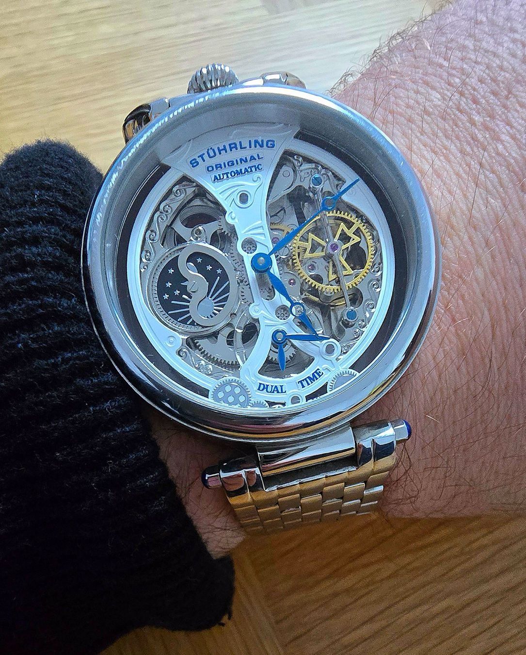 Orologi: STÜHRLING ORIGINAL AUTOMATIC DUAL TIME MEGA RAR – Usato da Nussbaumen AG venduto da Crochartcom 4