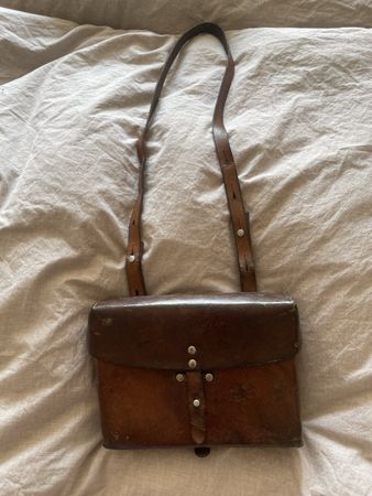 Antike Ledertasche, Sattler Munier, Top Zustand!