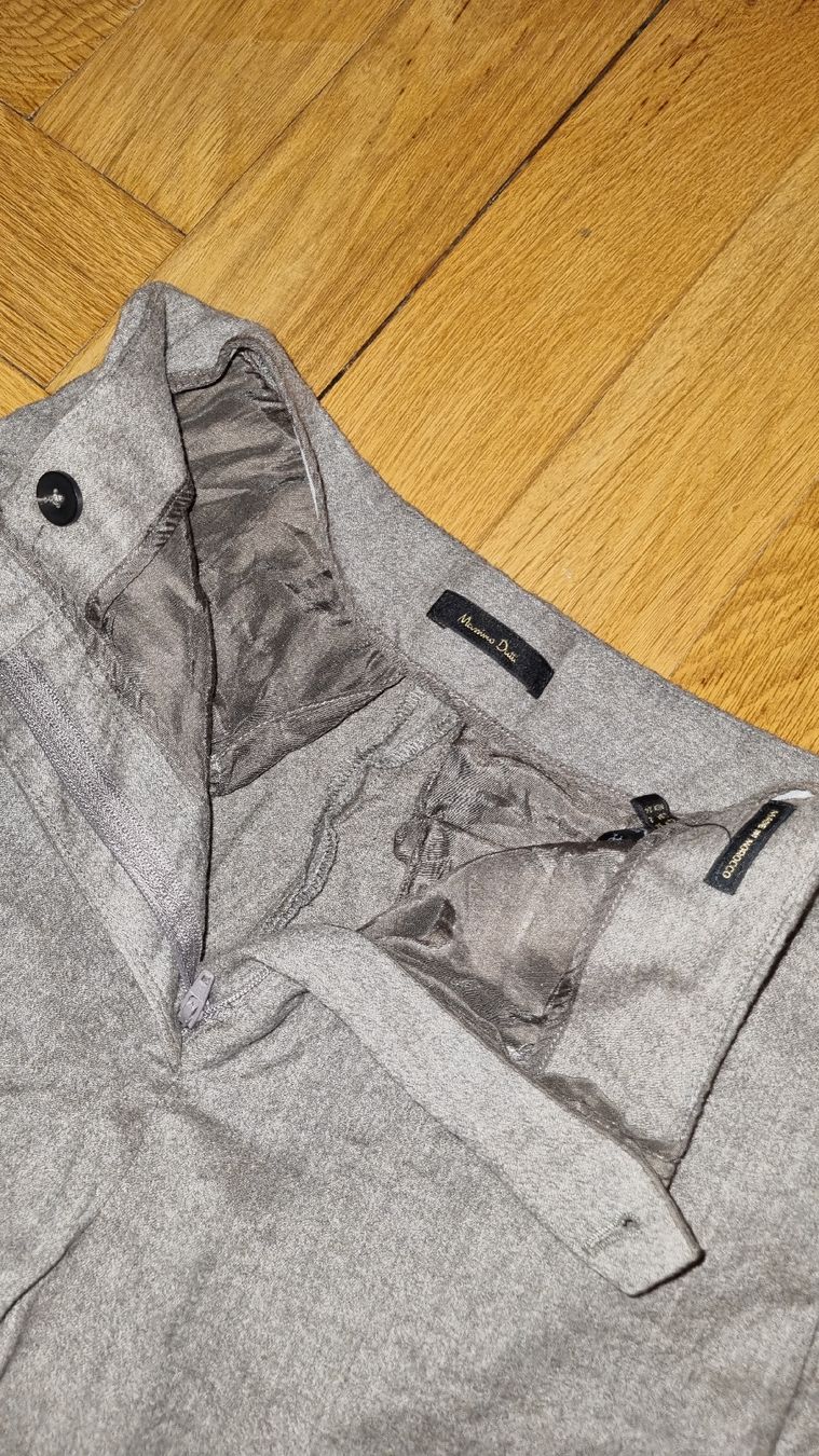 Massimo Dutti Pantaloni: Massimo Dutti Stoffhose beige-grau, Gr. 34 – Nuovo (secondo la descrizione) da Zürich venduto da fbmu 1