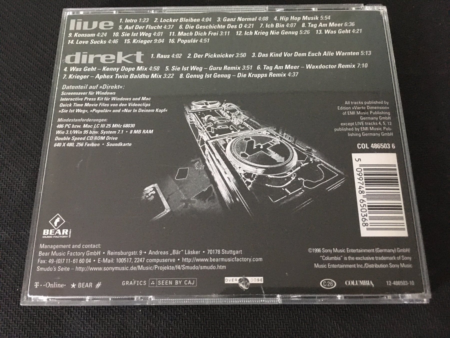CDs: Die fantastischen vier - Live und direkt -CD- 2cd – Gebraucht aus St.Gallen von MedienJoe 2