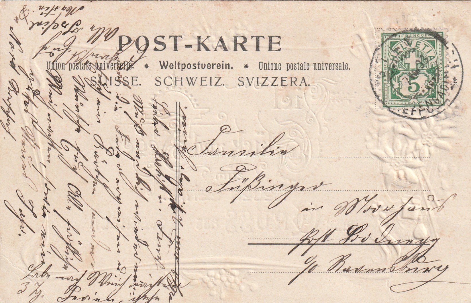 Cartes postales: Rorschach - Präge-Litho-Gruss aus Rorschach – D'occasion à uttwil par Koehlerfred 1