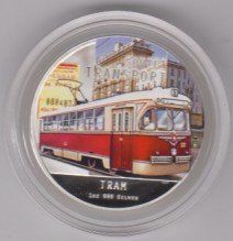 Medaillen: Soviet Transport Tram- 1oz 999- Silber – Neu und originalverpackt aus Zürich von burgi9 5
