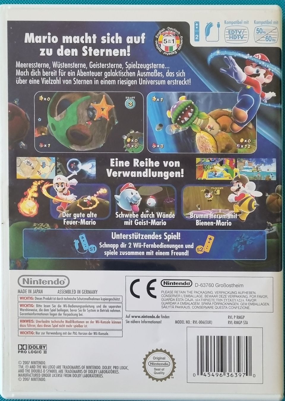Nintendo Spiele: Nintendo Wii Super Mario Galaxy OVP – Gebraucht aus Oberbipp von ret_6hxb 2