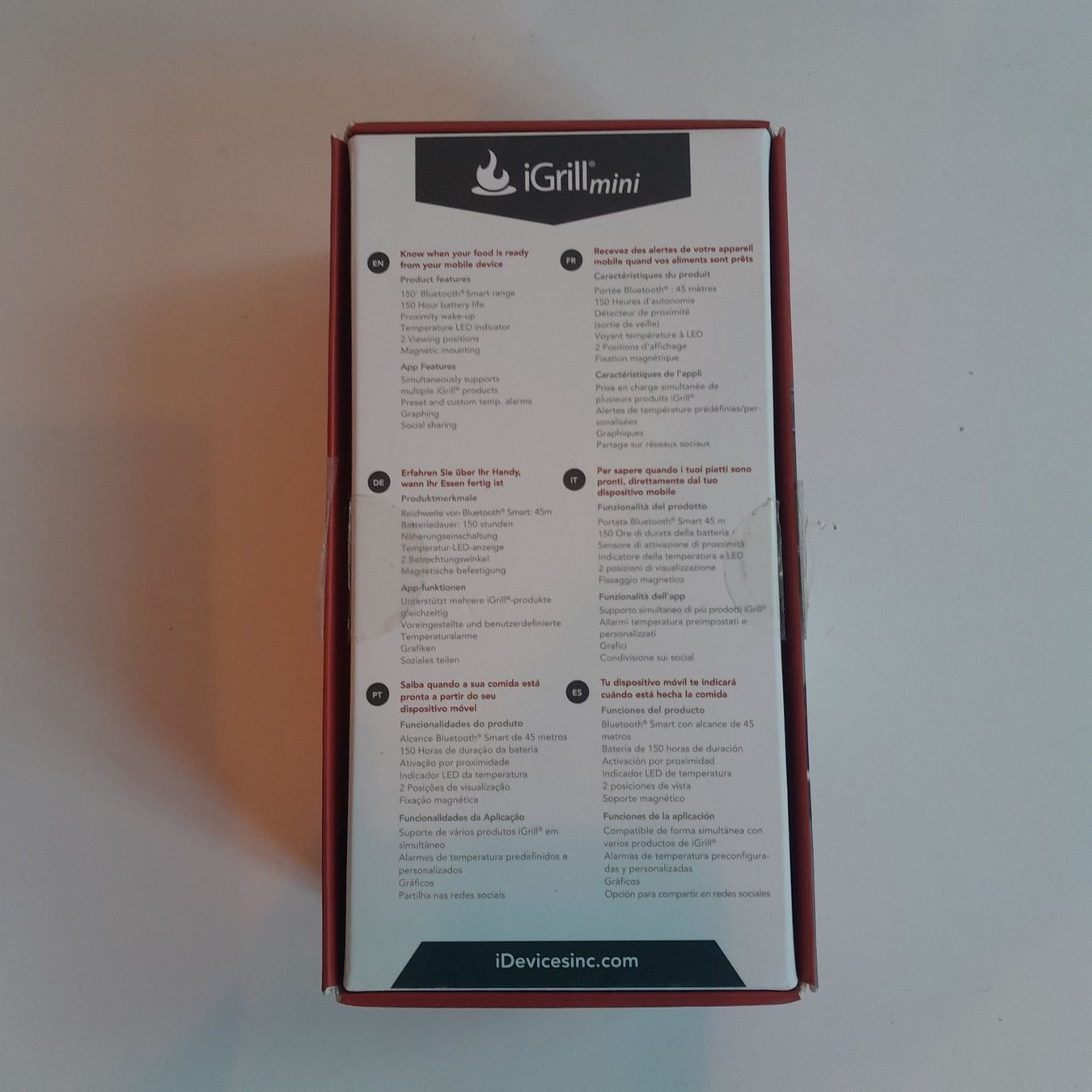 Altro per la casa: iDevices iGrill Mini Bluetooth Grillthermometer – Smart BBQ – Nuovo e nell'imballaggio originale da Langnau i. E. venduto da Giordano-Aurelio 1