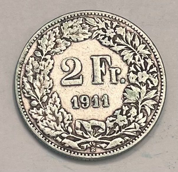 Tutti le monete: 2 Franken 1911 – Usato da Herrliberg venduto da Onlinehero