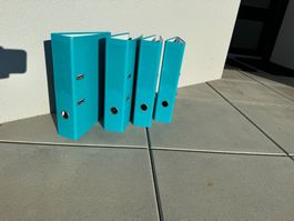 4 Ordner blau