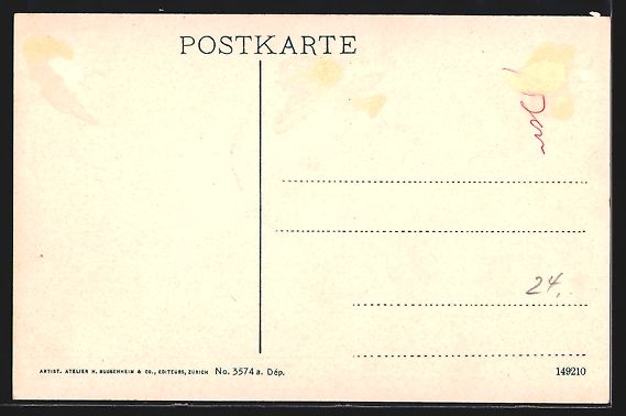 Cartoline postali: AK Lenk, Dorfansicht mit Wildstrubel – Usato da Berlin venduto da bartko-reher 1