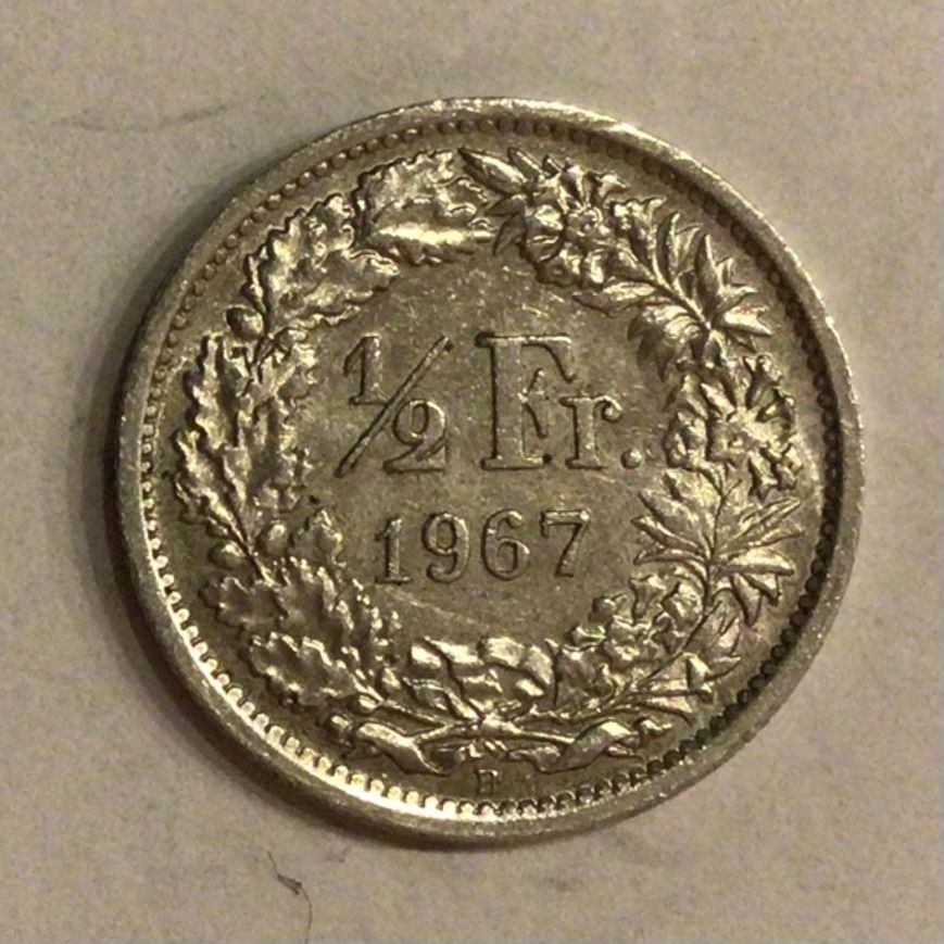 Tutti le monete: 50 centimes 1967 – Usato da Cugnasco venduto da nicola66