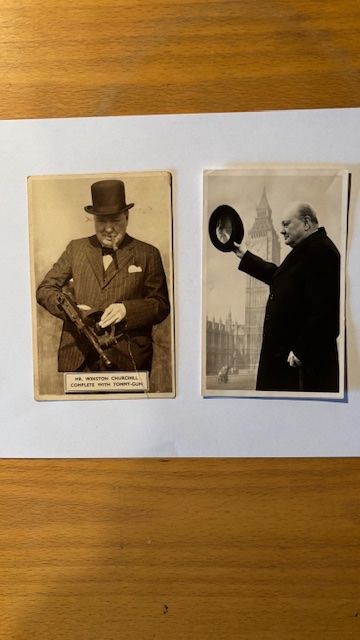 Cartoline postali: 2 Postkarten Winston Churchill – Usato da Seon venduto da retep012