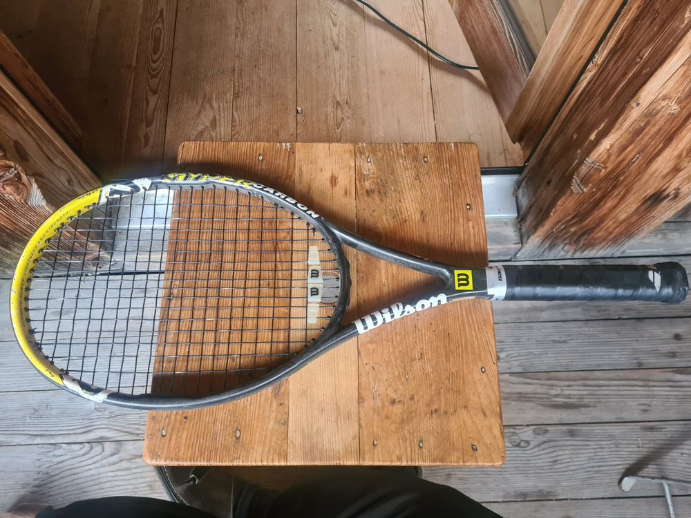 Raquette De Tennis Wilson Hyper Hammer 3.3 Carbone 115 - Taille Surdimensionnée, Poignée 4 1/2 - Occasion