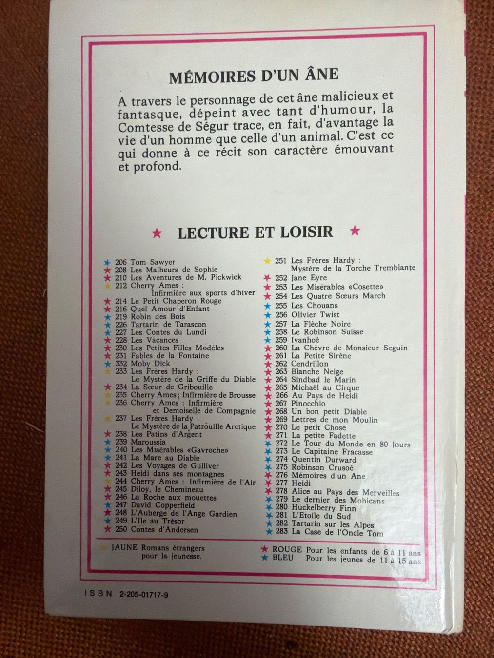 Libri: Mémoires d'un âne Comtesse de Ségur – Usato da Fribourg venduto da J334455 1