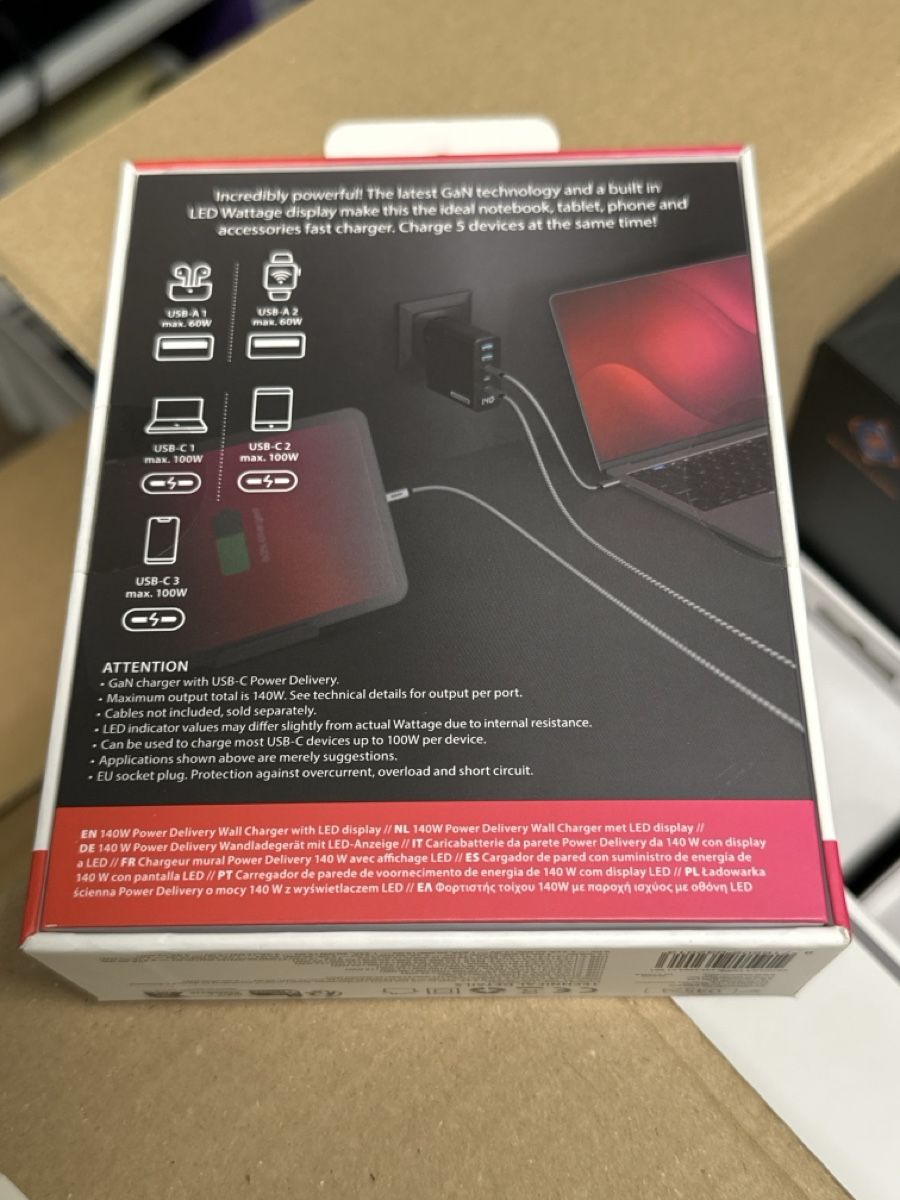 Caricabatterie: SITECOM 140W GaN Ladegerät neu mit LED Display – Nuovo e nell'imballaggio originale da Dintikon venduto da candyman6 1
