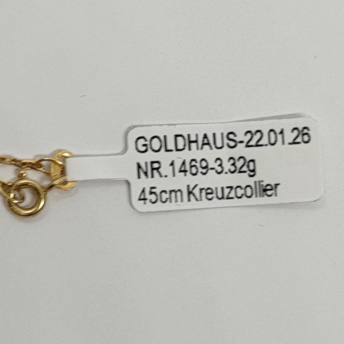Catenine: Echt 18K Gold - Kreuz Collier – Usato da Luzern venduto da Goldhaus-Luzern 4