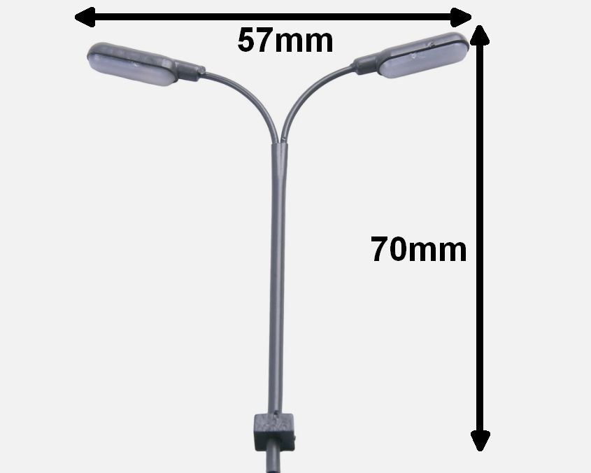 Modellini di ferrovie: LED Bahnsteig-Doppellaterne N/Z, 70mm – Nuovo (secondo la descrizione) da Luzern venduto da Salefactory