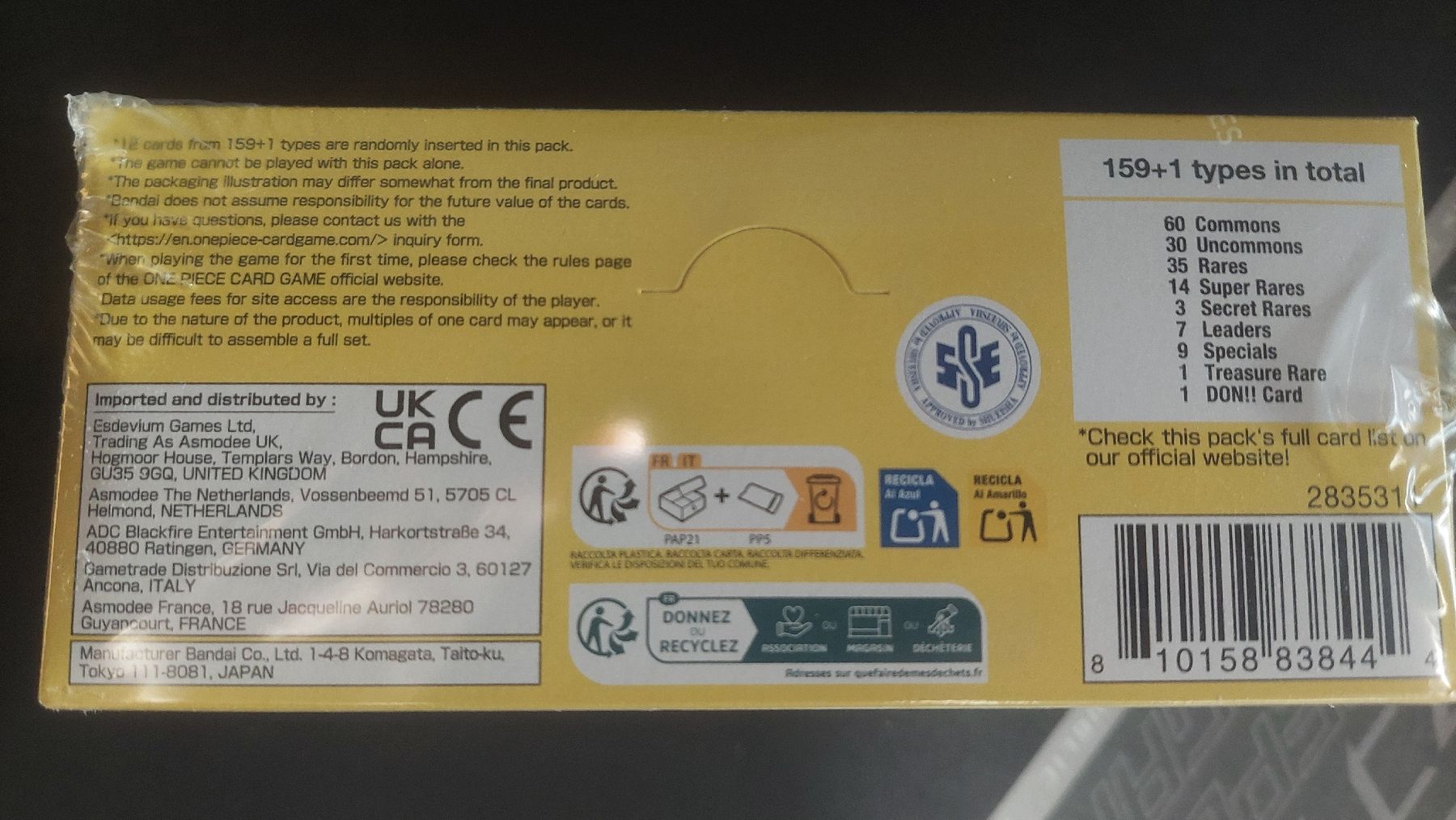 Bandai Carte collezionabili: one Piece OP15 Display englisch  – Nuovo e nell'imballaggio originale da Boniswil venduto da Pascal04 1