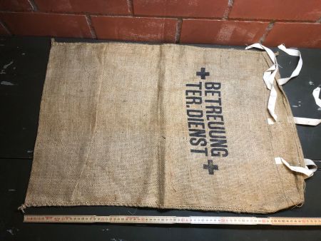 Schweizer Armee Jutesack Betreuung WW2 Notvorrat Feldküche