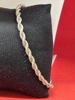 Kordelarmband aus Silber gedreht guter Zustand 21cm