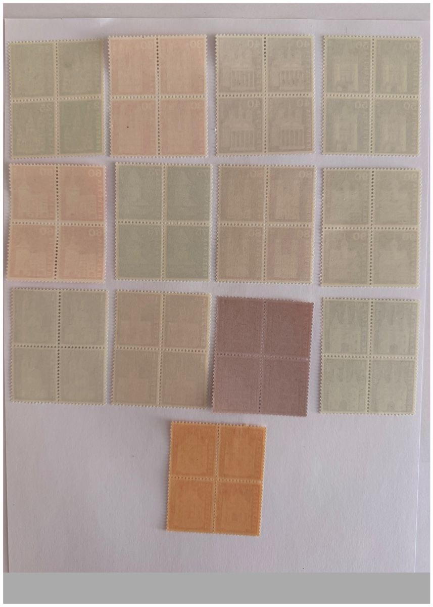 Tutti i francobolli: Schweizer Briefmarken - Baudenkmäler - Viererblöcke – Nuovo (secondo la descrizione) da Schlieren venduto da RoPue 6