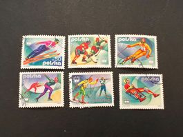 Polen 6er Set Olympia Winter Innsbruck 1976 gest.  (2122)