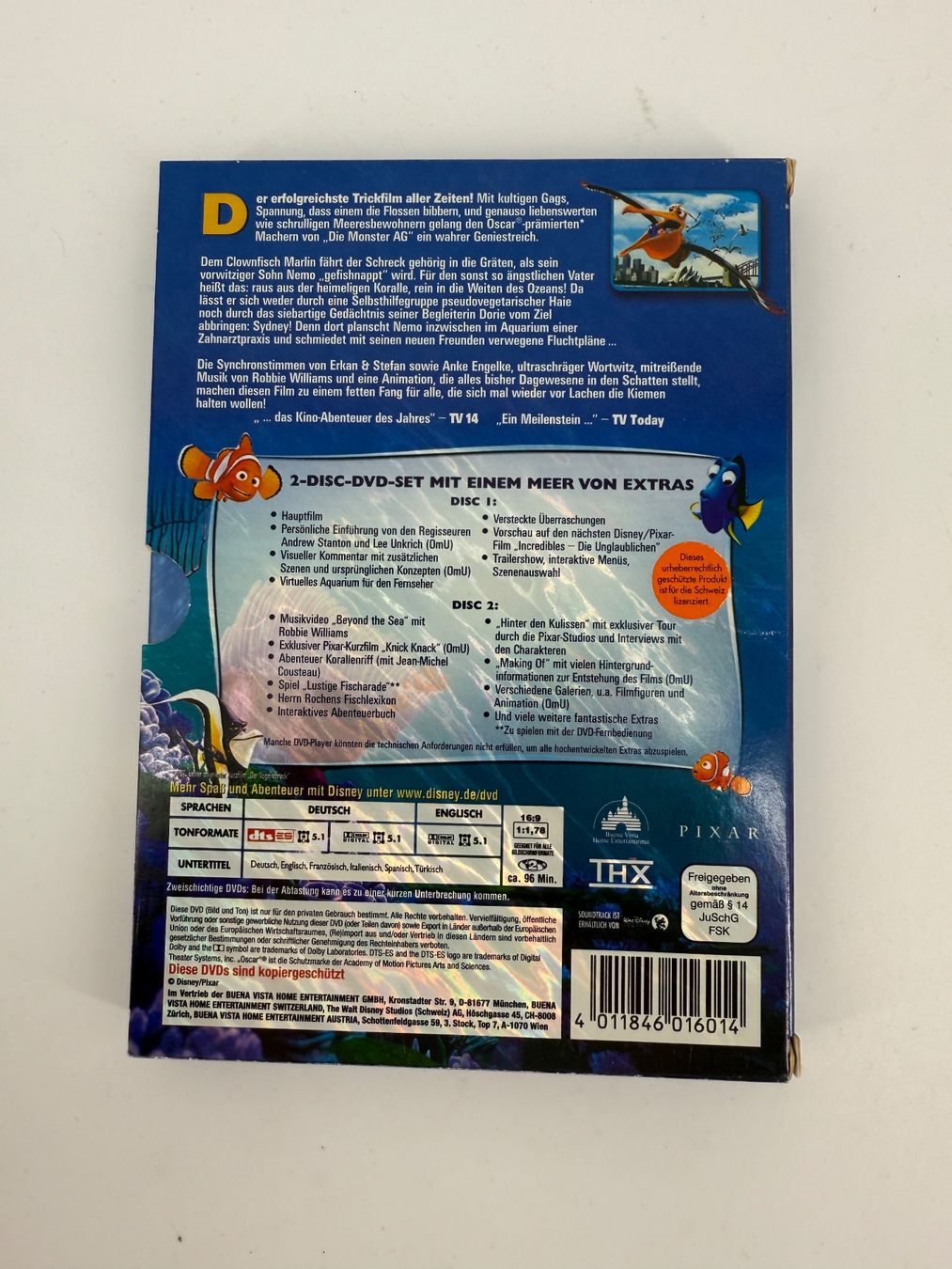 Tutti i DVDs: Disney Pixar Findet Nemo DVD 2 Disc – Usato da Auenstein venduto da moin. 1