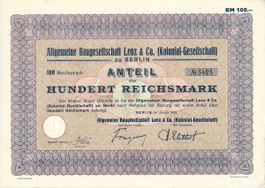 Allgemeine Baugesellschaft Lenz & Co, Berlin - 1933