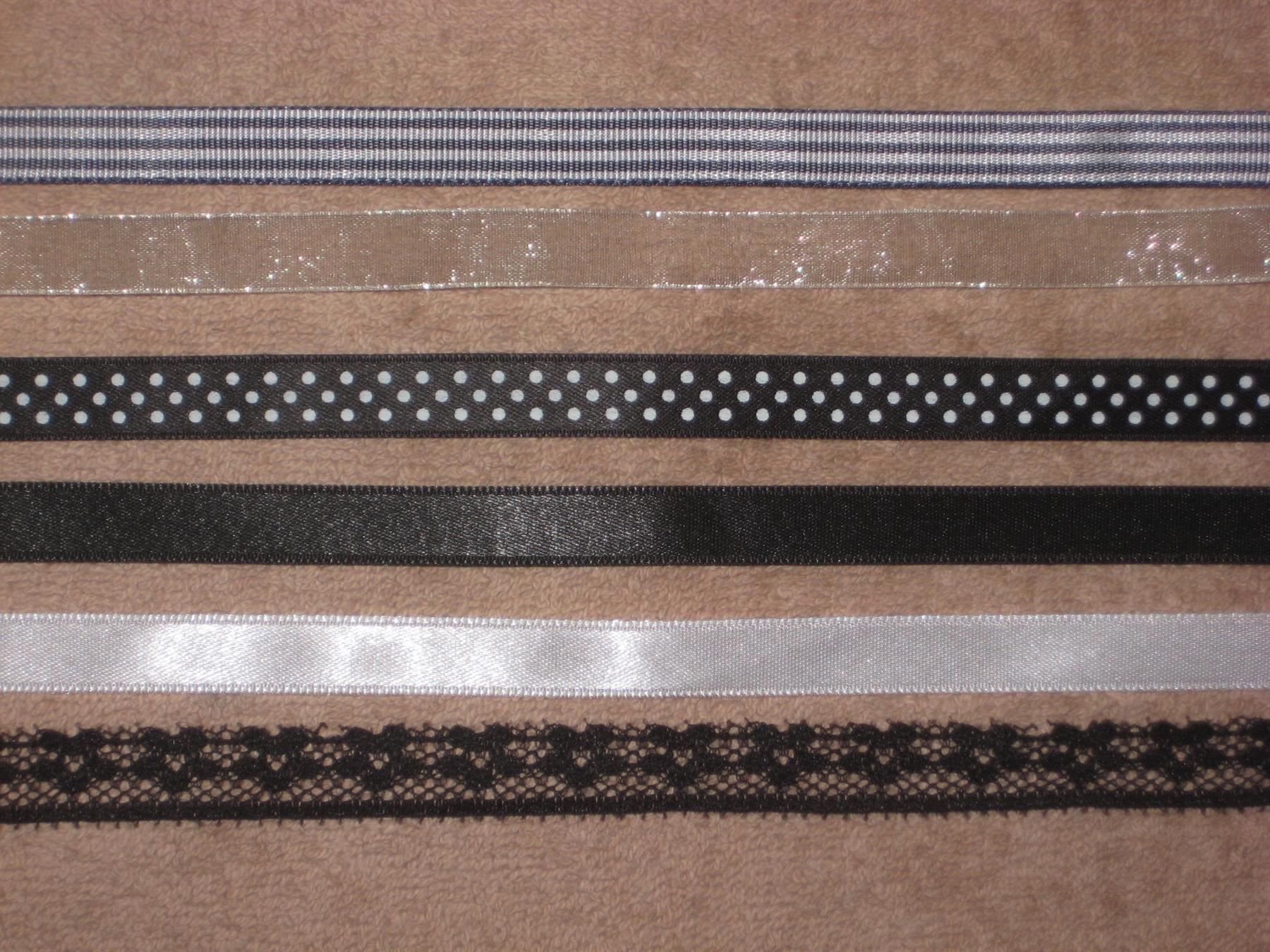 Nastri decorativi: Bändeli-Set 6 Bändeli schwarz/weiss – Nuovo e nell'imballaggio originale da Füllinsdorf venduto da Schlupp