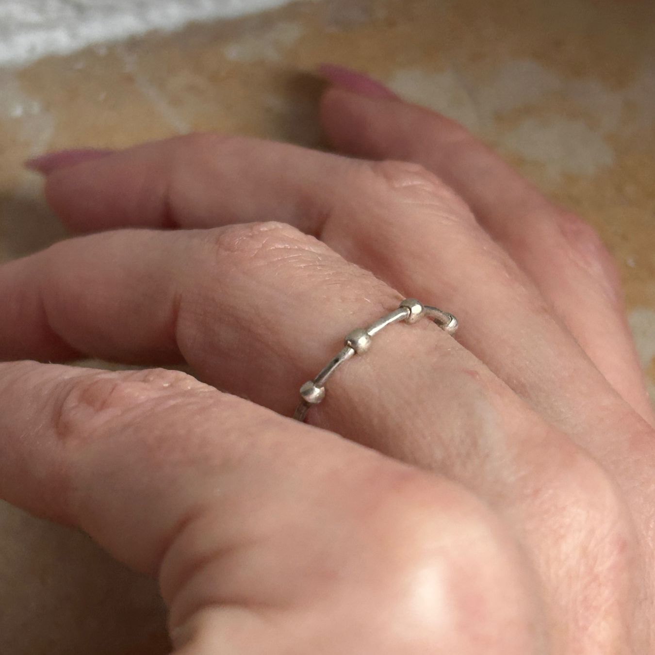Anelli: Silberring mit Kugeln, Grösse 50 – Usato da Dittingen venduto da Bijoubelle 2