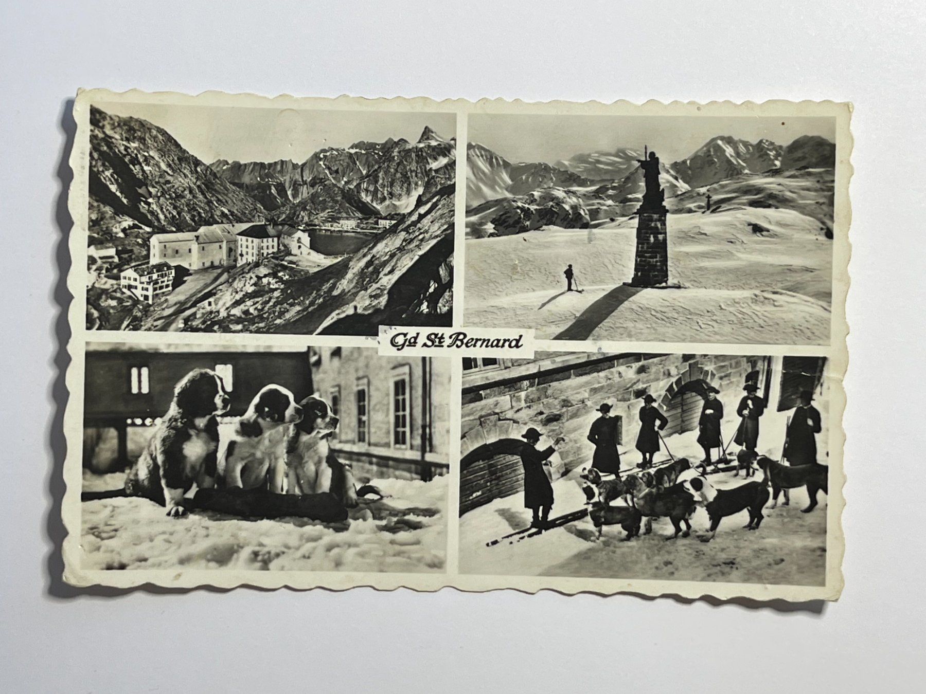 Cartoline postali: Gd St Bernard - 4 Ansichten – Usato da Steg VS venduto da _vinci_