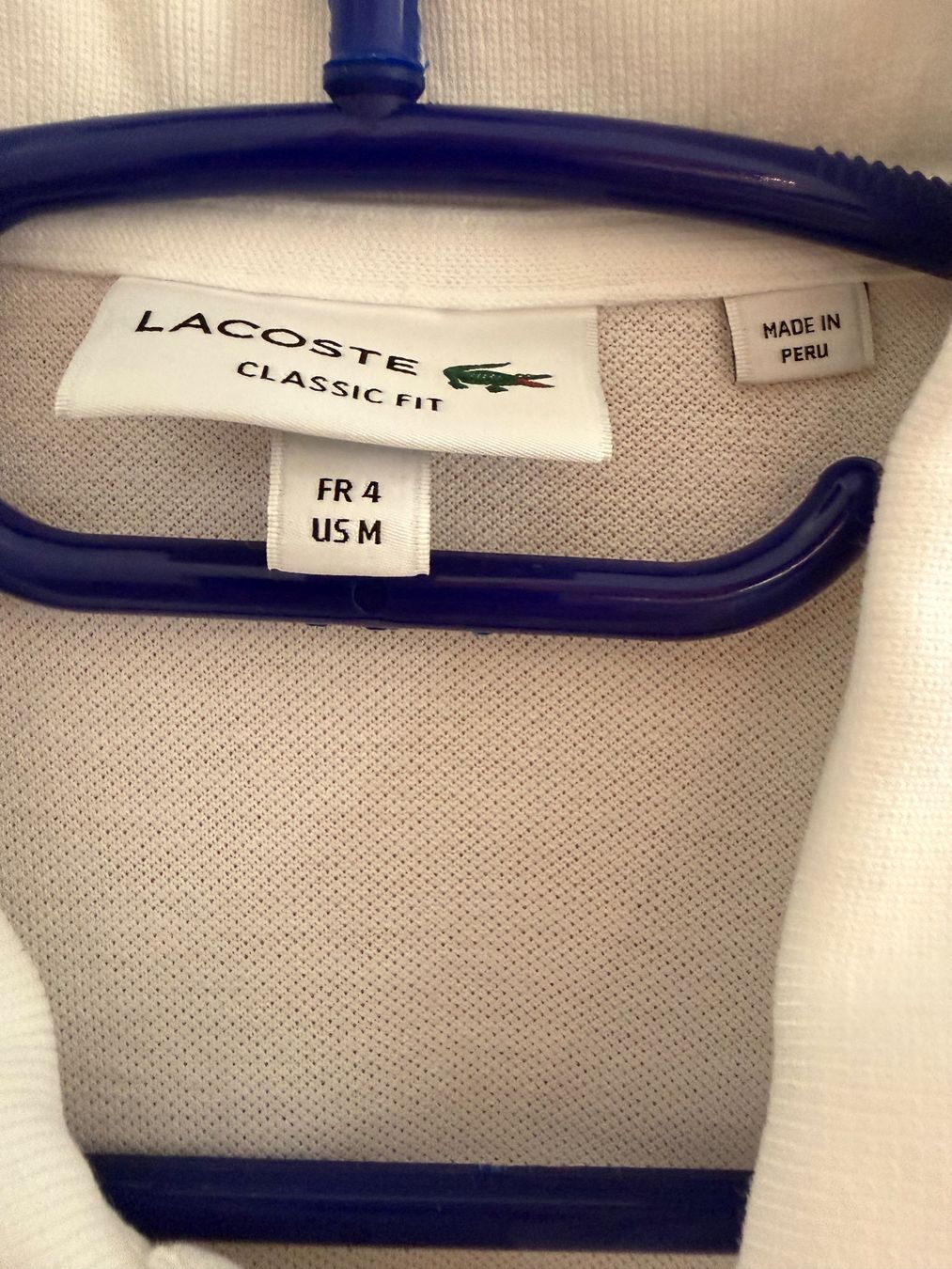 Lacoste Polos: Polo Lacoste blanc - Taille M – D'occasion à Fully par Ghalmara 1