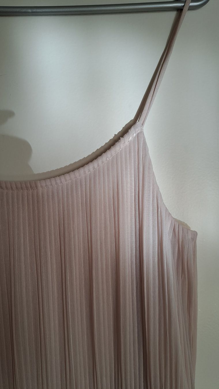 Kleider: Kleid mit Plissée, Gr. 36, beige, leicht rosa – Gebraucht aus Waldkirch von alwiwasg 2