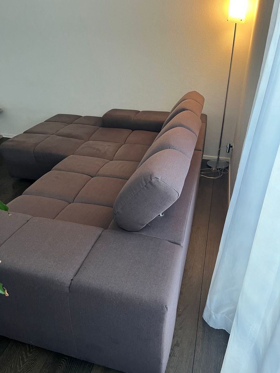 Sofas: Ecksofa (braun, Stoff) – Gebraucht aus Fehraltorf von Sbremen 4