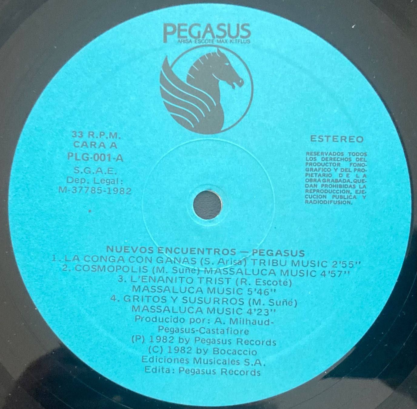 Dischi in vinile: PEGASUS - NUEVOS ENCUENTROS – Usato da Poliez-Pittet venduto da Newtown-Records 2