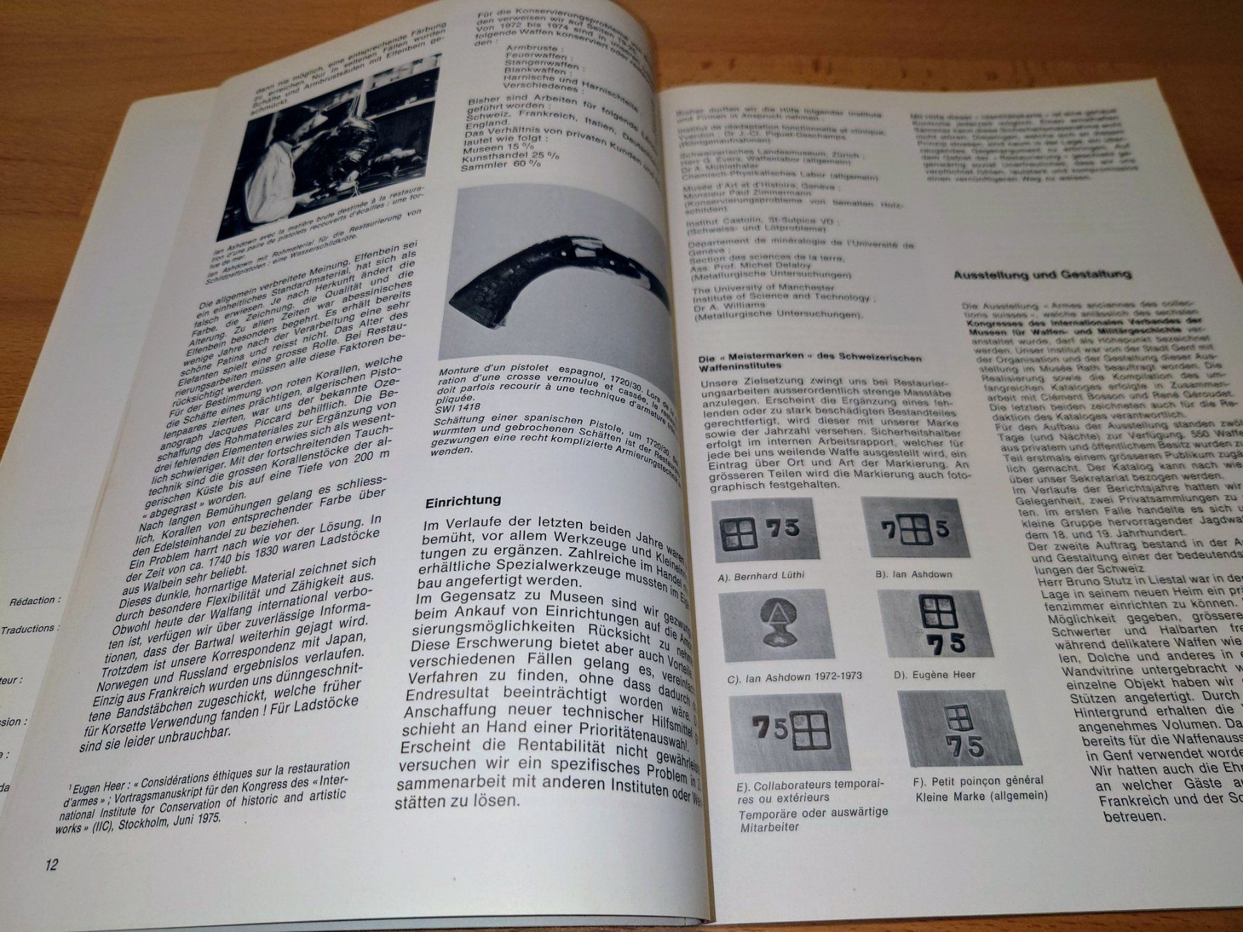 Libri: Schweizerisches Waffeninstitut. RAPPORT 1 & 2 / 3 & 4. RAR. – Usato da Zürich venduto da Rst7 9
