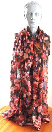 Kaum gebrauchtes Foulard - Tuch 210 cm x 104 cm